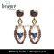 2014 Fashion Jewelry Crystal Earring With Alloy Gold Stud Earrings Jewelry for Women