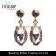 2014 fashion jewelry crystal earring with alloy gold stud earrings jewelry for women