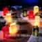 Luminary paper candle container with led candle light