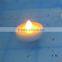 Battery operated floating flameless plastic led tea light for wholesale