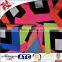 New Design Tear-resistant Shiny Poly Lycra Mixed Grid Design Print Fabric