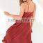 2016 Red Sexy Dress for Ladies With Strappy Front Party Midi Dress
