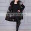 Women's Winter Thick Removable Real Raccoon Fur Collar Fox Fur Lining Coat Outerwear Fur Parka