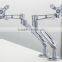 high quality reasonable price flexible gas spring lcd monitor Dual arm / bracket