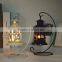Black And White Star Shaped Metal Candlestick Candle Holder