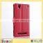 Litchi grain flip card support mobile phone set case for sony xperia t2, wallet cover for sony t2disply on .com in china