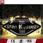 3D backlit stainless steel led signage
