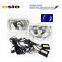 5 inch Square BMC CRYSTAL GLASS LED HALO RING 12V/24VAuto Halogen Semi Sealed Beam Auto Halogen Lamp Install H4 or HID