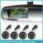 Parking sensors system car digital rear view mirror monitor with high brightness display