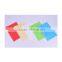 Colorful clear bag with button, pp envelope bag