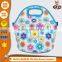 custom food ice lunch bag waterproof insulated full printed neoprene reusable cooler bag