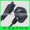 BSI Standard UK Plug, BS 3 Pin Moulded Power Plug, AC Male Plug With Fuse and C5 Female Plug