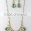 2015 high quality ruby gems necklace set