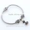 GW Love and Wish Silver Chain Bracelet 925 Solid cut out hearts Charms and Swing Secreat Antique pave stone Love Ball Pendant