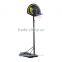 HOMCOM Portable Basketball Stand Net Hoop W/ Wheels-Black