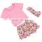 2PCS Kids Toddler Baby Girls Infant T-shirt +Pants Short Sleeve Outfit Tops Sets Clothing Girl's Wholesale Childrens Clothes Set