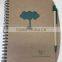 B5 hardcover brown spiral notebooks