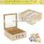 Wooden Tea Storage Box With Compartments