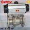 Pneumatic ball valve flange 2'' valve