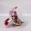 Elegant Red Rose Flower Enamel Kettle Teapot Whistling