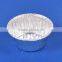 Round aluminium foil container
