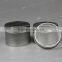 Empty aluminum round tin with customized size and logo
