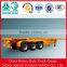 3 axles 20ft gooseneck skeleton semi trailer/40ft container trailer chassis for sale