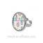 Wholesale Latest Fashion Silver Color Custom Sublimation Stainless Steel Finger Ring