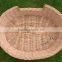 natural oval wicker dog bed basket