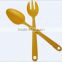 Irregular shape creative bio-degradable bamboo fiber spoon