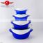 4pcs household plastic food warmer cantainer