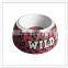 Promoted plastic per bowl with rubber ring, personalized melamine dog bowl