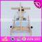 2016 new design baby wooden horse walker,new fashion rocking horse baby walker, high quality baby walker W16A015