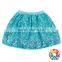 Turquoise Young Girls Wearing Short Skirts Sequined Young Girls Mini Skirts Wholesale Children Petti Skirt