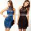 Wholesale new bodycon sleeveless lady dress sexy nightclub lace evening dress causal backless women dress