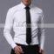 White Banded Collar Tuxedo Shirts Mandarin Collar man Shirts Wedding drss shirts