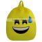 cheap wholesale stuffed items plush funny backpacks emoji kids backpack