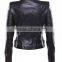 Apparel factory manufacturer high quality with exposing zipper cool design jacket