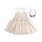 Wholesale Baby Toddler Boutique Clothing New Style Flower Dress Beautiful Girl Dress with headband