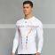 Custom men slim springy quick-dry running sport T-shirt