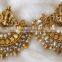 RAM LEELA Dangler gold tone dangler TEMPLE EARRINGS
