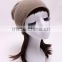 top quality Korean winter merino wool hat knit lady slouch beanie