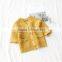 2-7 years 2017 New Wholesale Cotton Full Sleeves Knitting Solid Sweater Long Kids Girls Coats (pick size color )