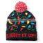 Christmas knitted baby santa fit custom acrylic hat