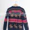 Women autumn knitting patterns christmas reindeer sweater pullover