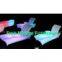 Hotel Plastic LED Loungers Lighting(flexible backrest)