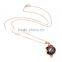 Fashion jewelry natural freshwater rose gold pearl necklace