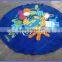 Tessels round beach towels, 100% cotton customized printed beach towels