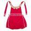 Red Girls baby clothes unique baby boy names romper images 100% cotton pantskirt