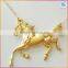 Fashion Gold Horse pendant necklace Jewelry